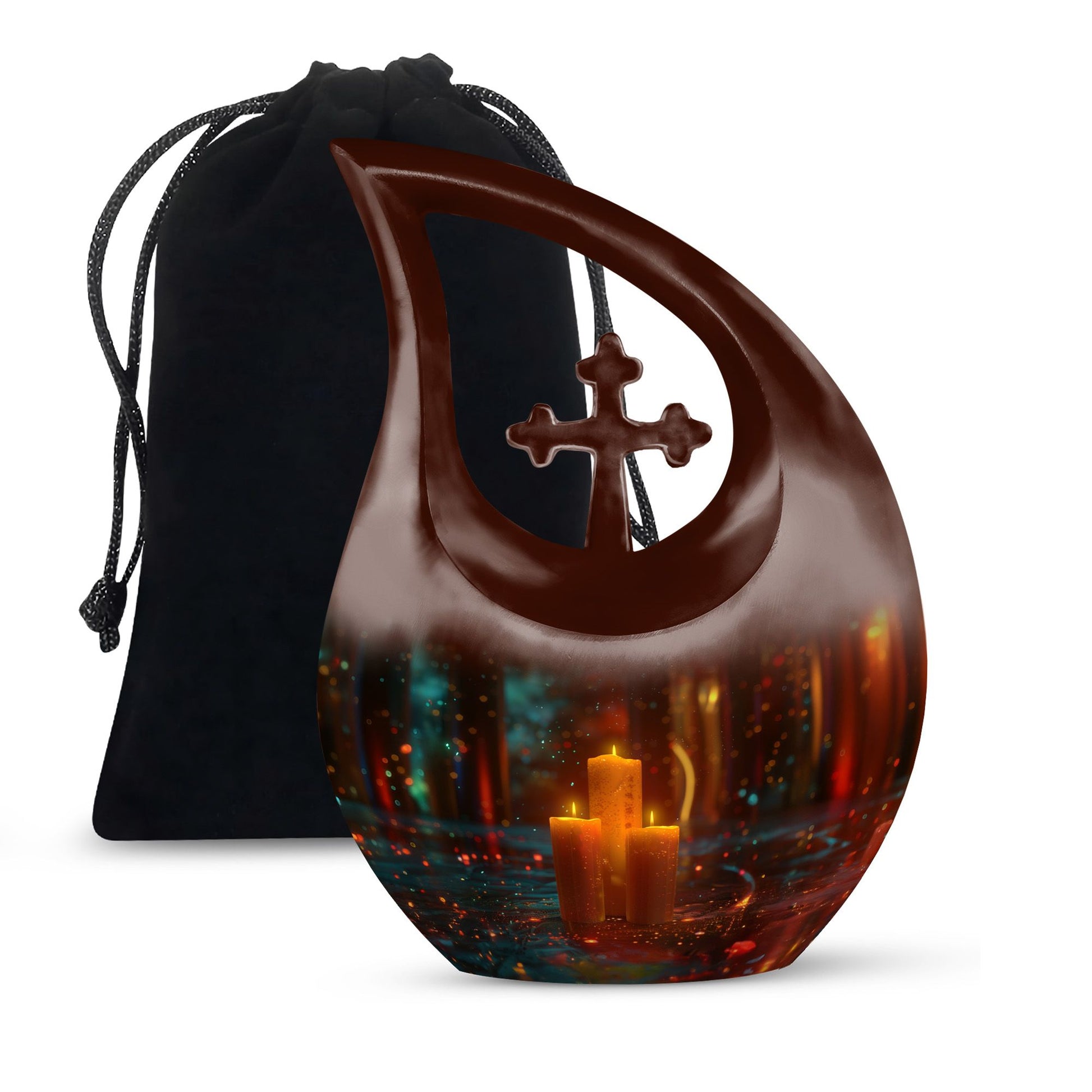 Candlelight Tribute Urn - Candle Urn Memorial for Adult Male & Female