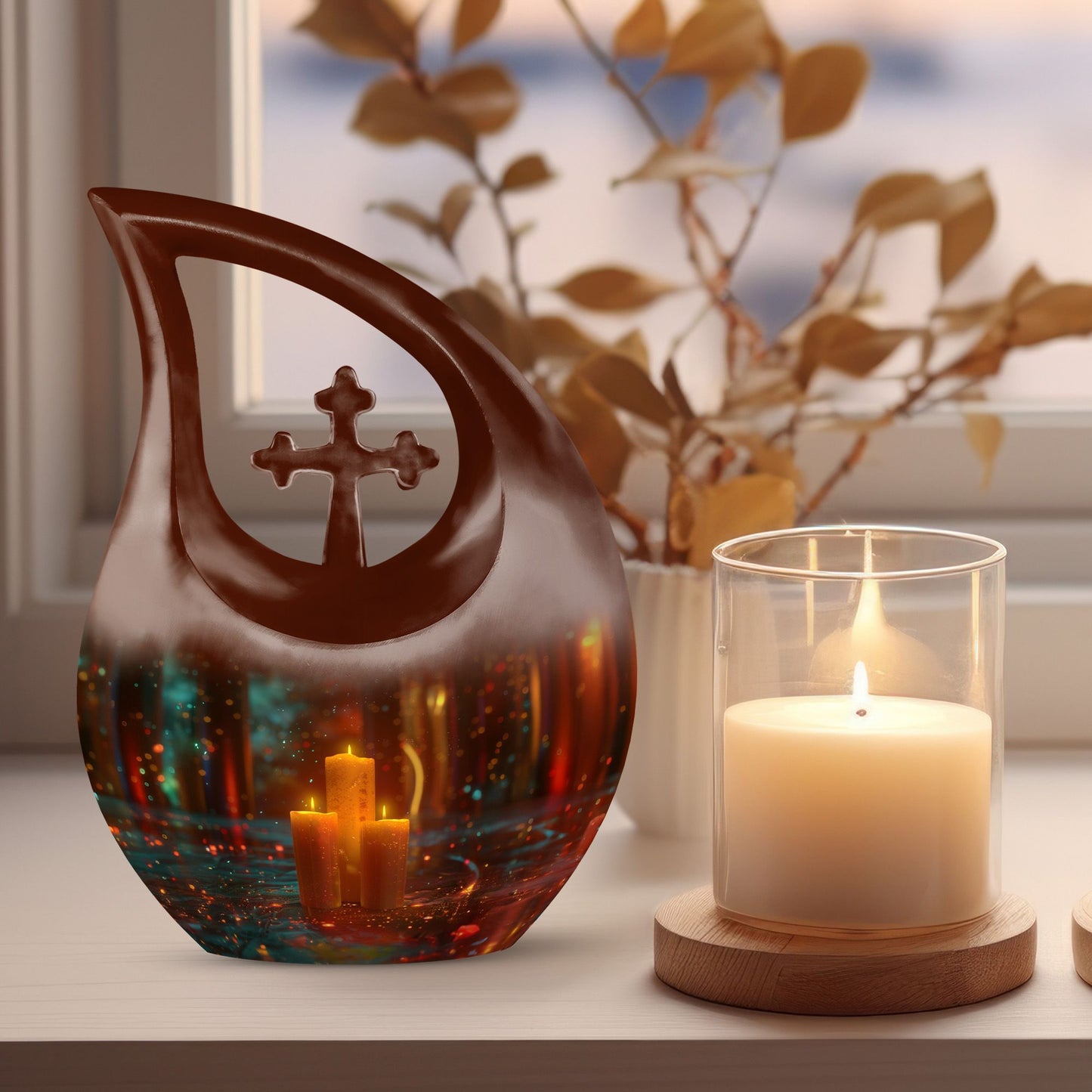 10-inch Candlelight Reflections Urn