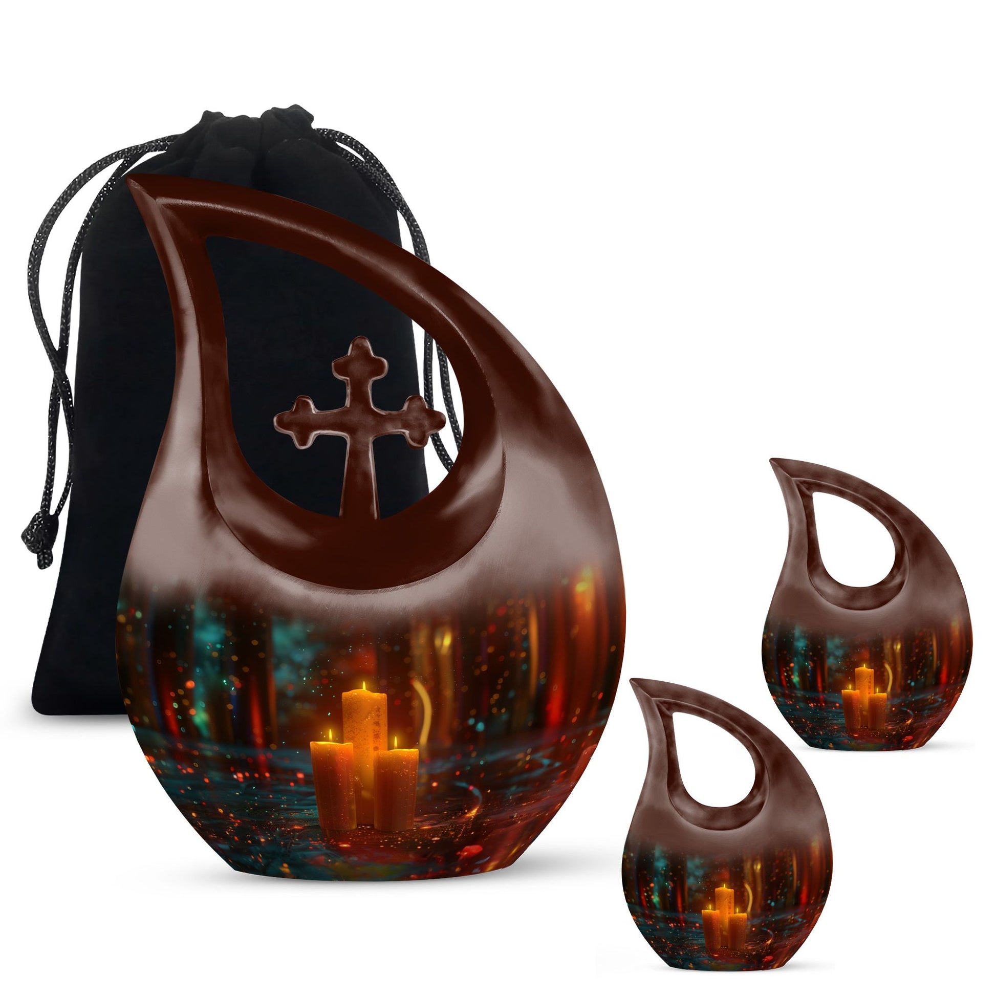 Candlelight Tribute Urn - Candle Urn Memorial for Adult Male & Female