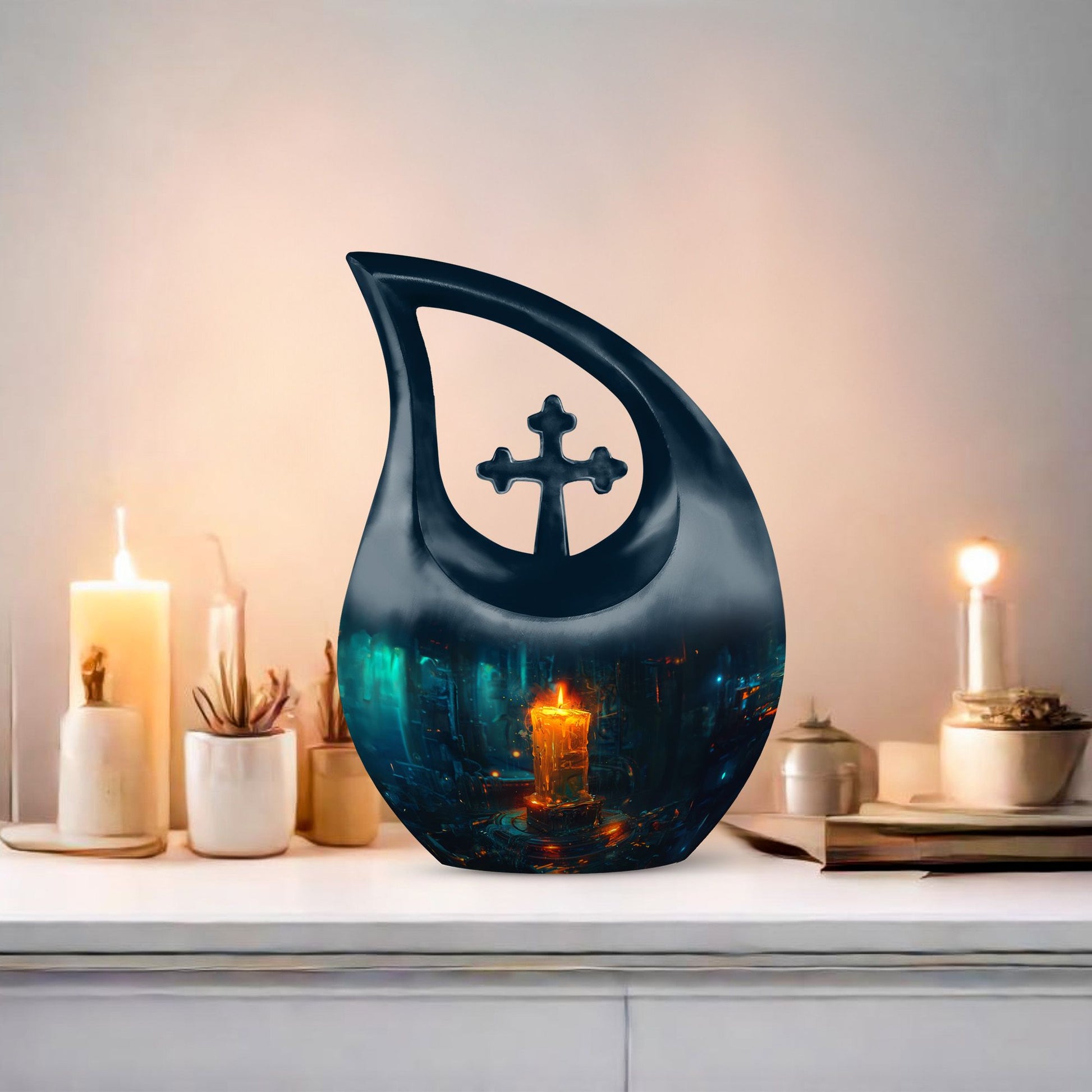 10 Inch Neon Solitude Urn 