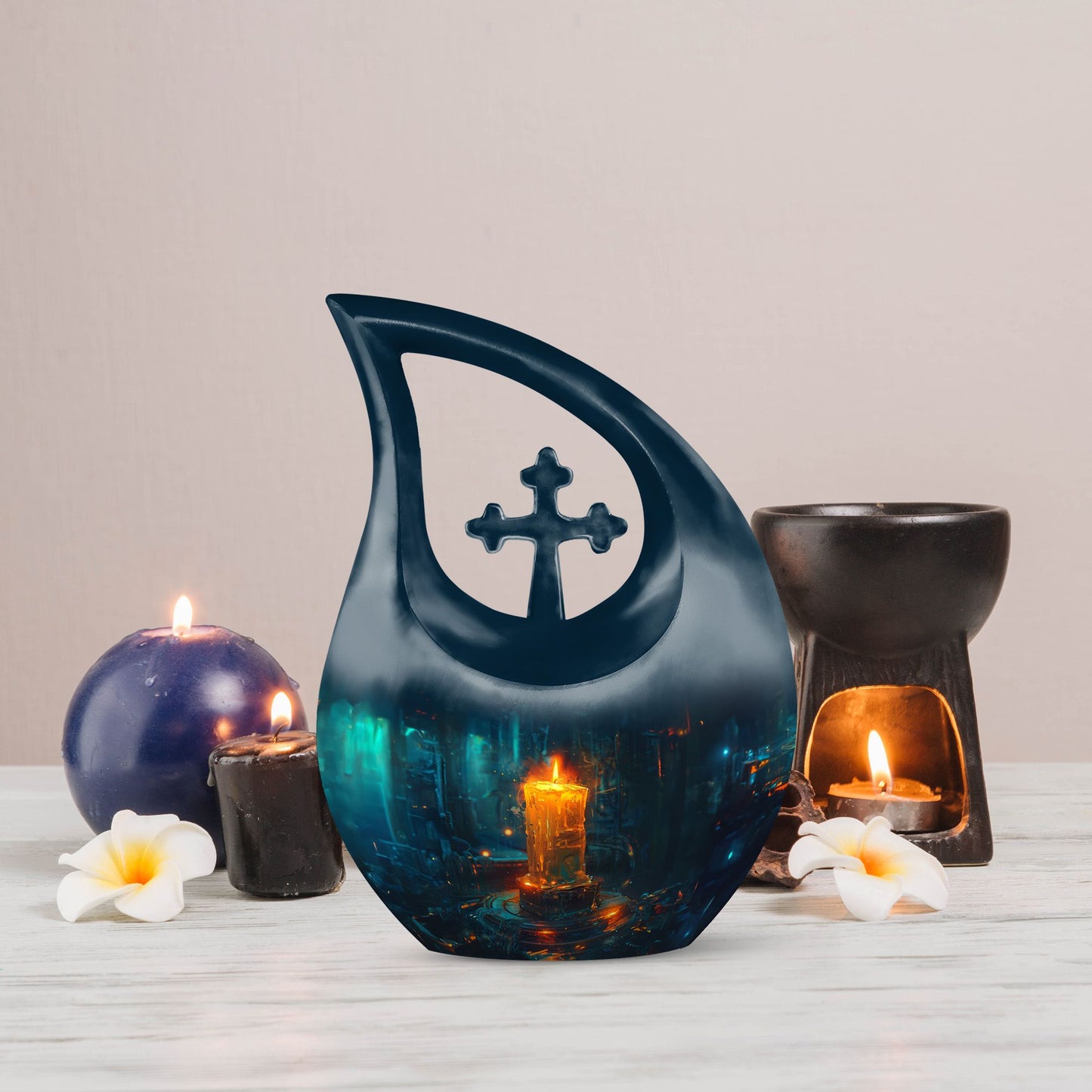 10 Inch Neon Solitude Urn 
