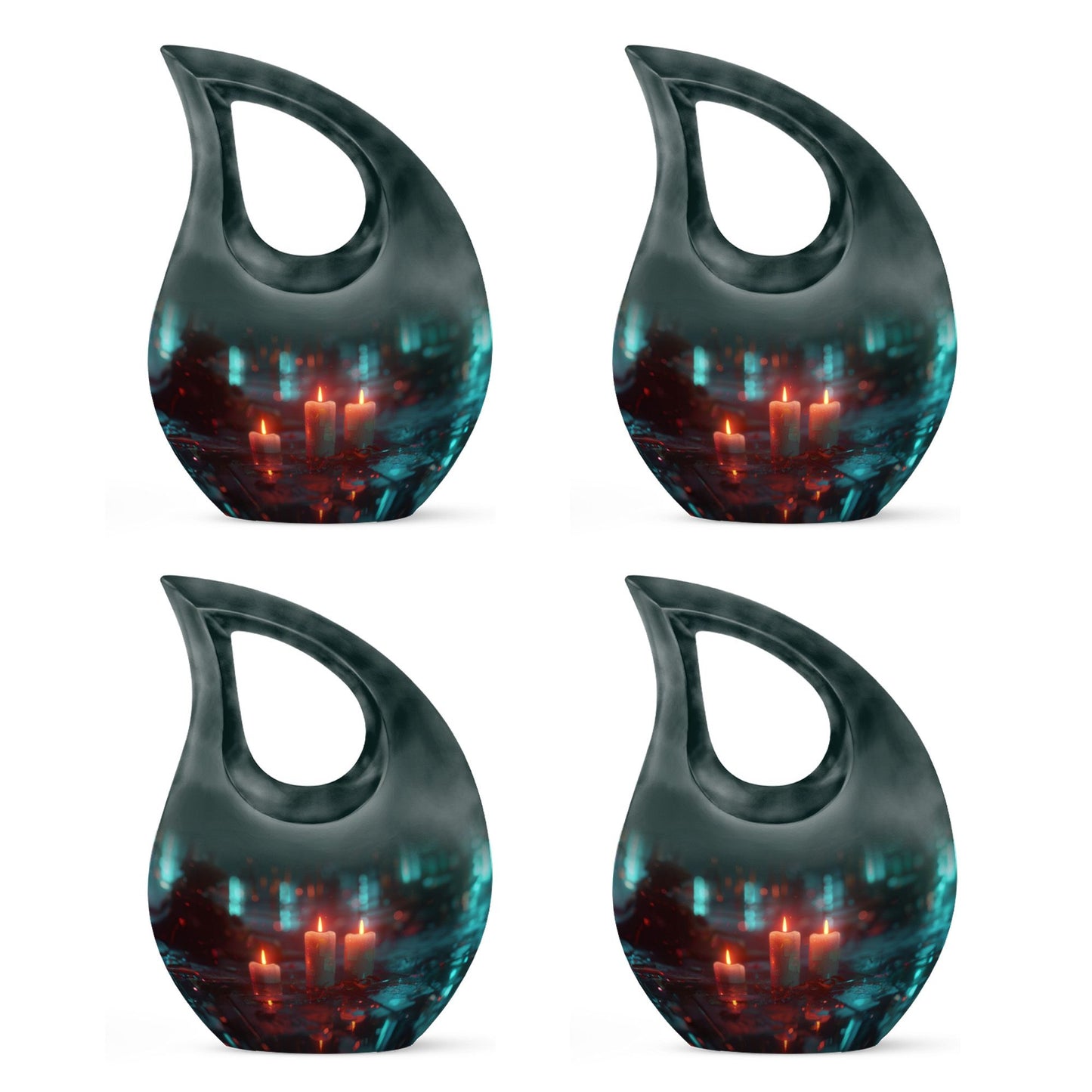 Personalized Candle Cremation Urn for Human Ashes - 10-inch, 200 cu in - Yatskia