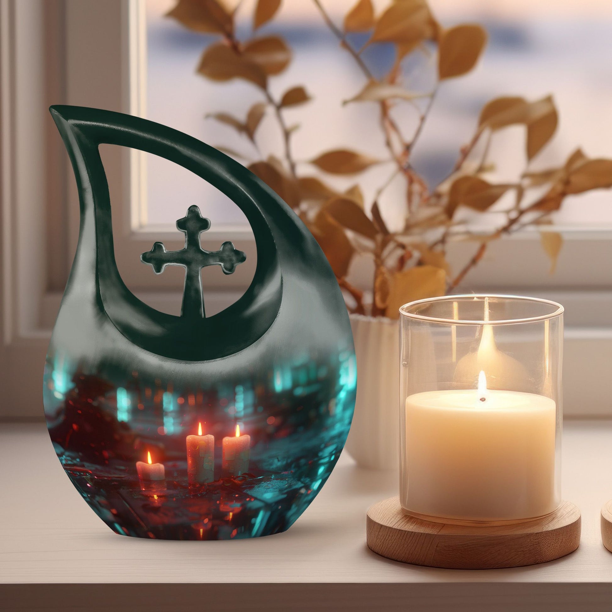 10-inch Neon Rainfall Urn 