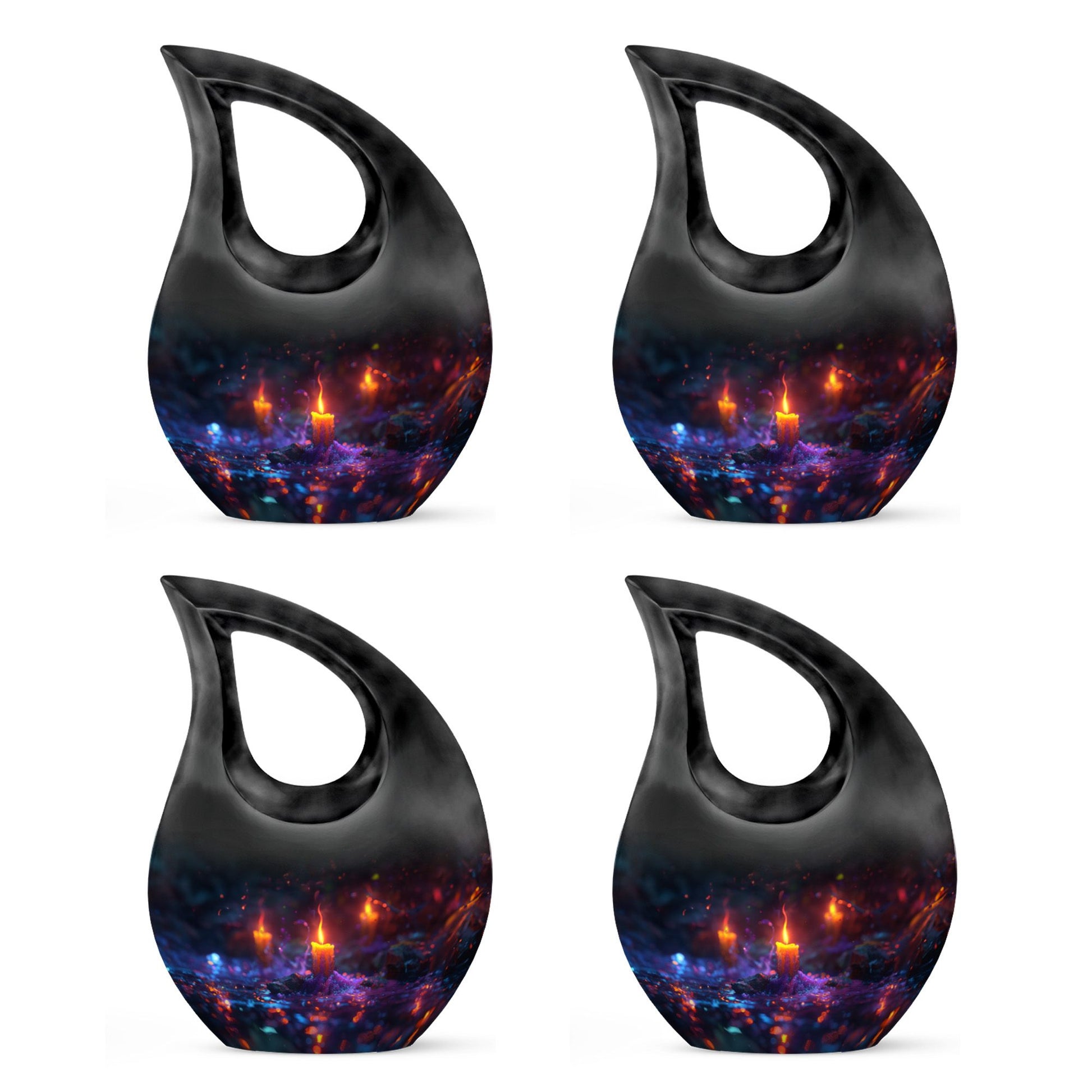 Mystically Glowing Candle Urns - Large Memorial Urns For Ashes
