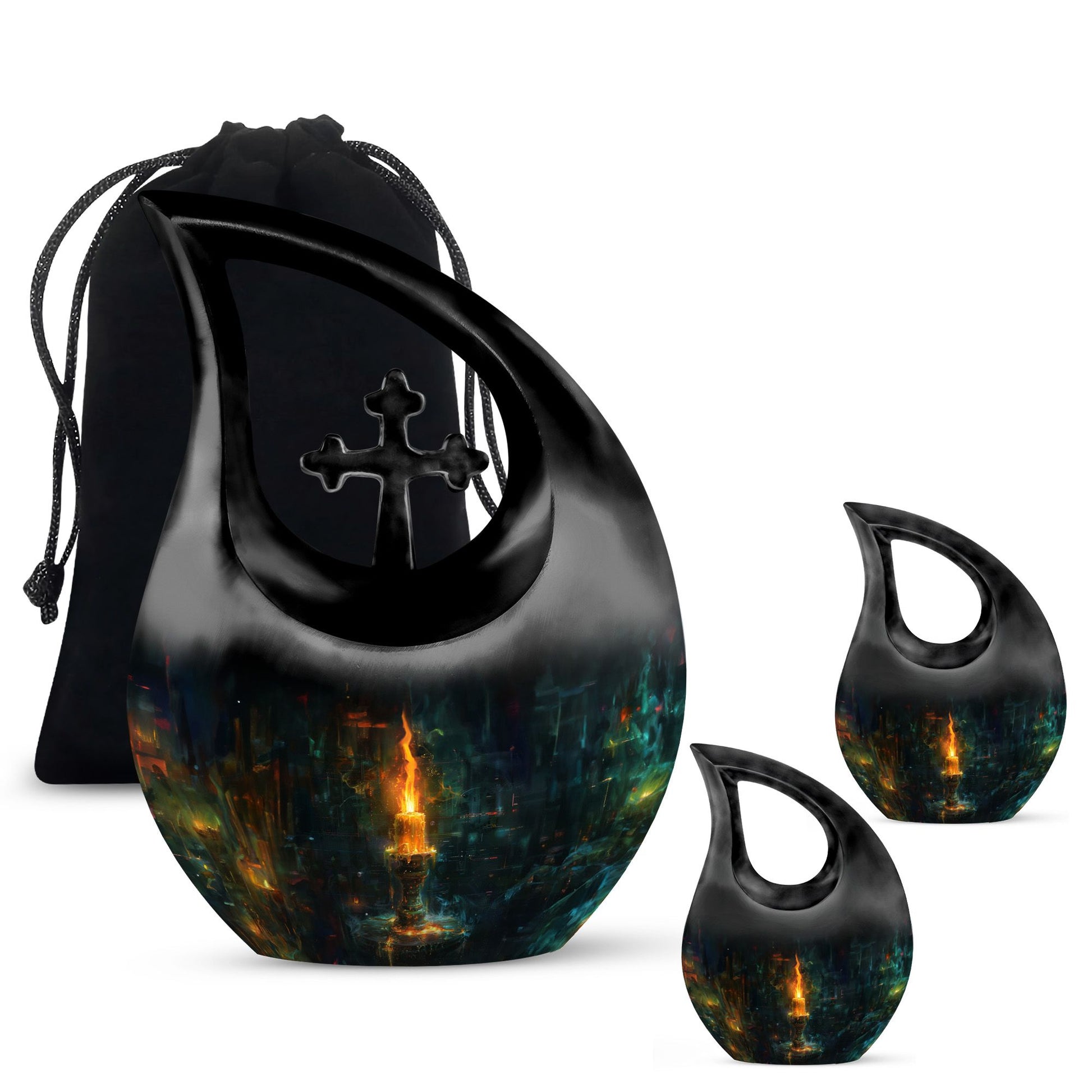 Mystical Candle Urn For Tribute - Candle Cremation Ashes Keepsake