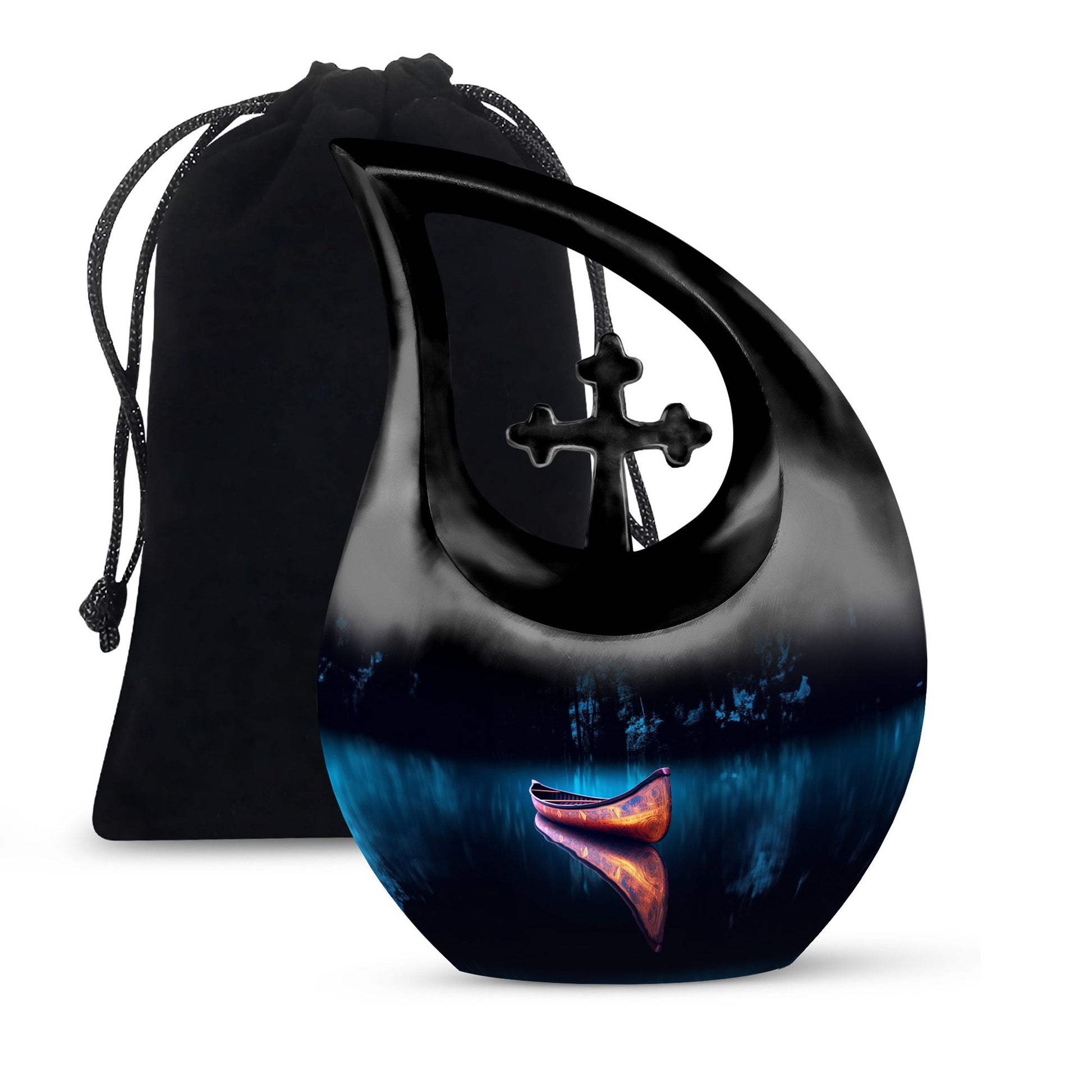 Large Mystic Glow Canoe Urn
