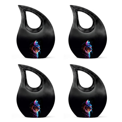Affordable 10 inch Neon Cat Urn