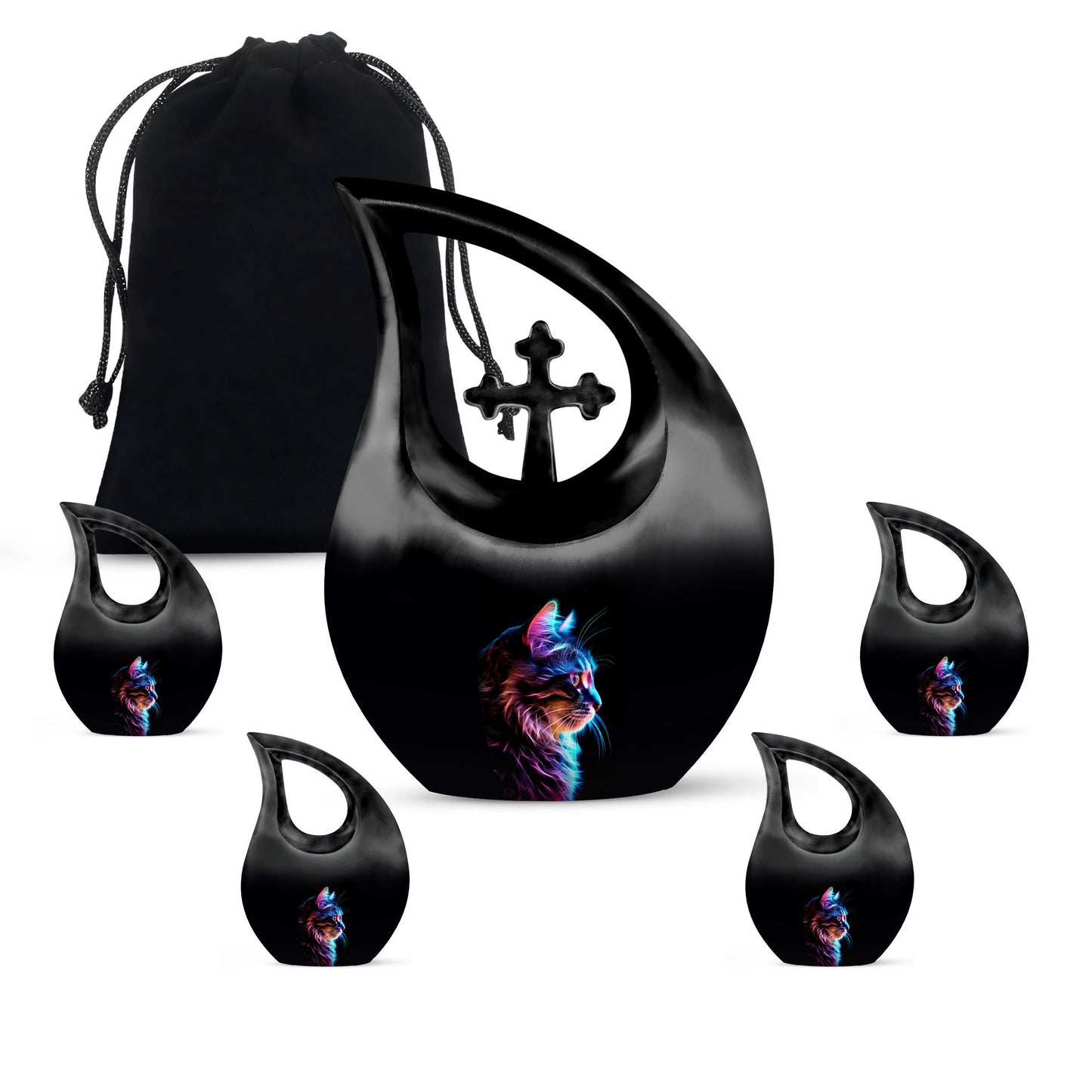 Mystical Neon Urn for ashes