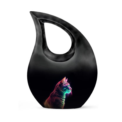 Neon Glow Tabby Urn