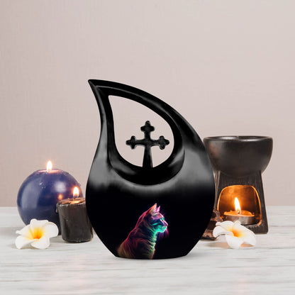 Neon Glow Tabby Urn