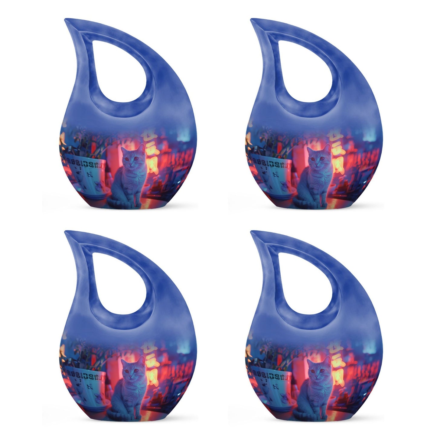 Retro Glow Cat Urn