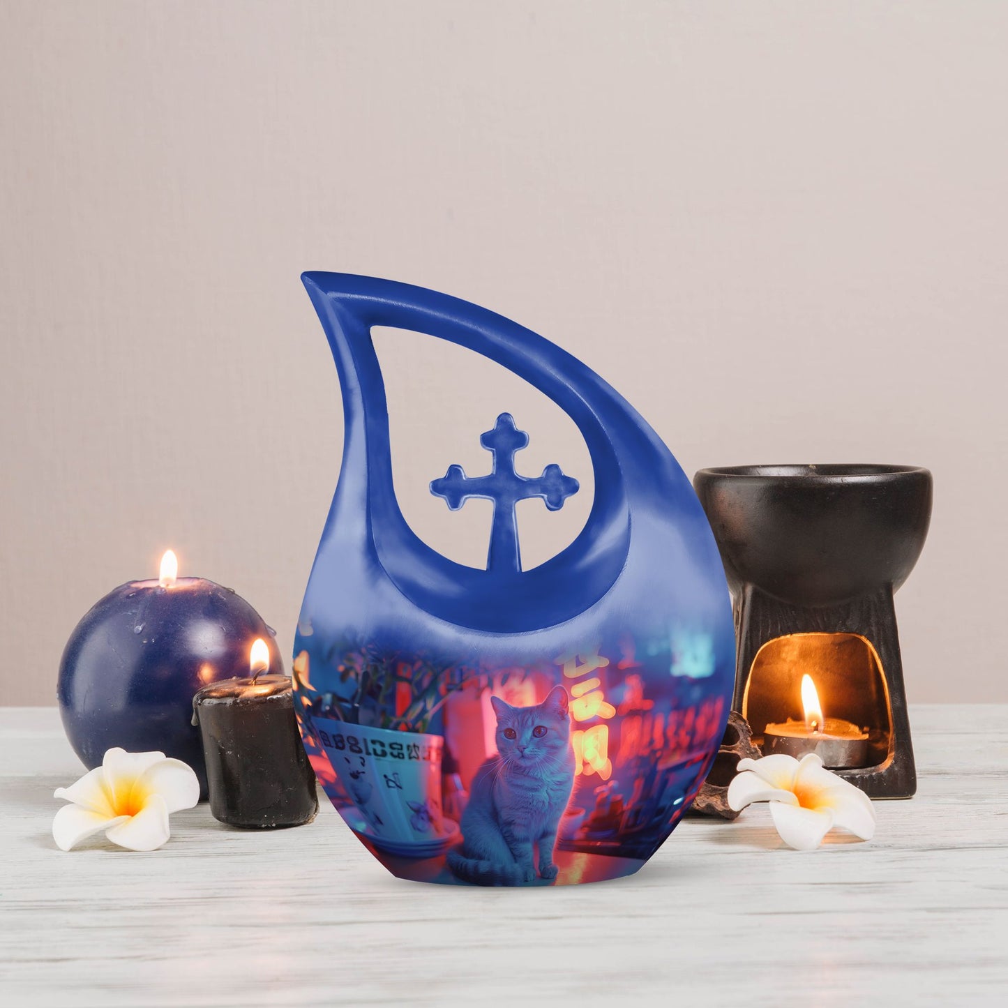 Retro Glow Cat Urn
