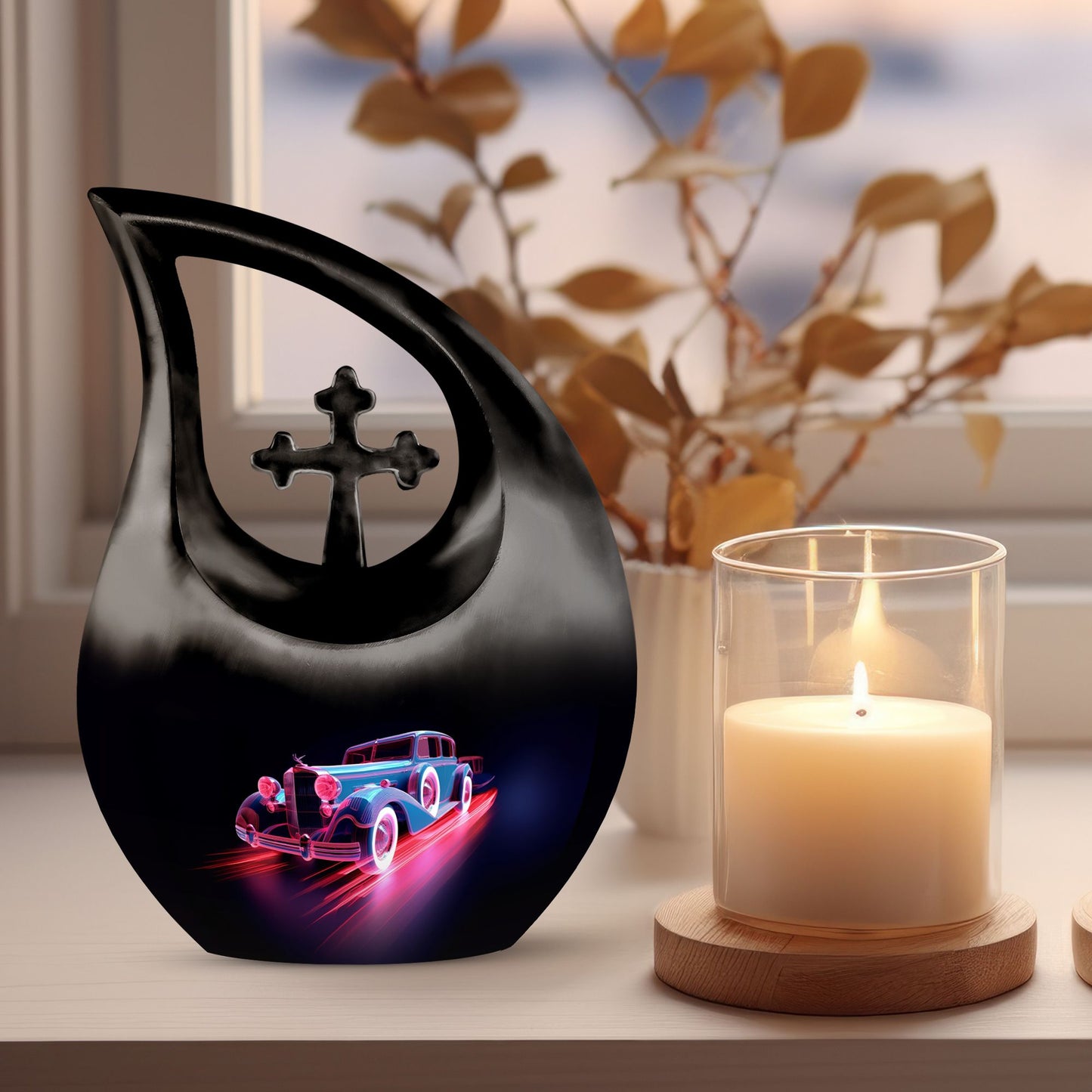 Neon Classic Cruising Urn