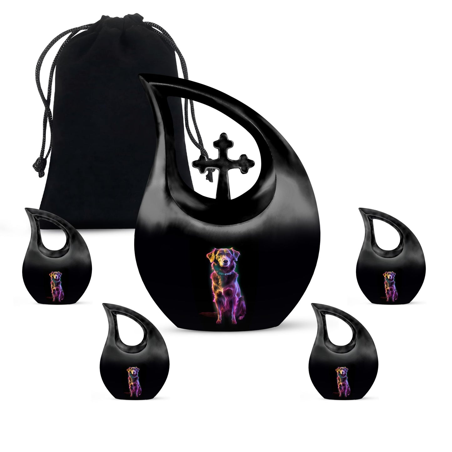 Cosmic Canine Glow Urn