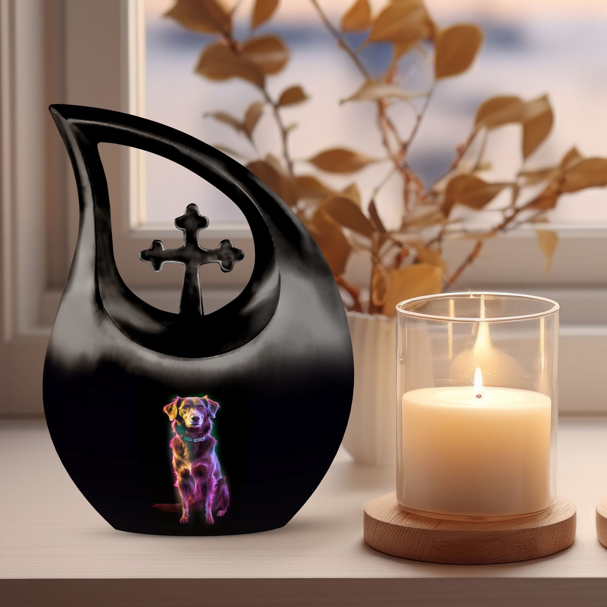 Cosmic Canine Glow Urn