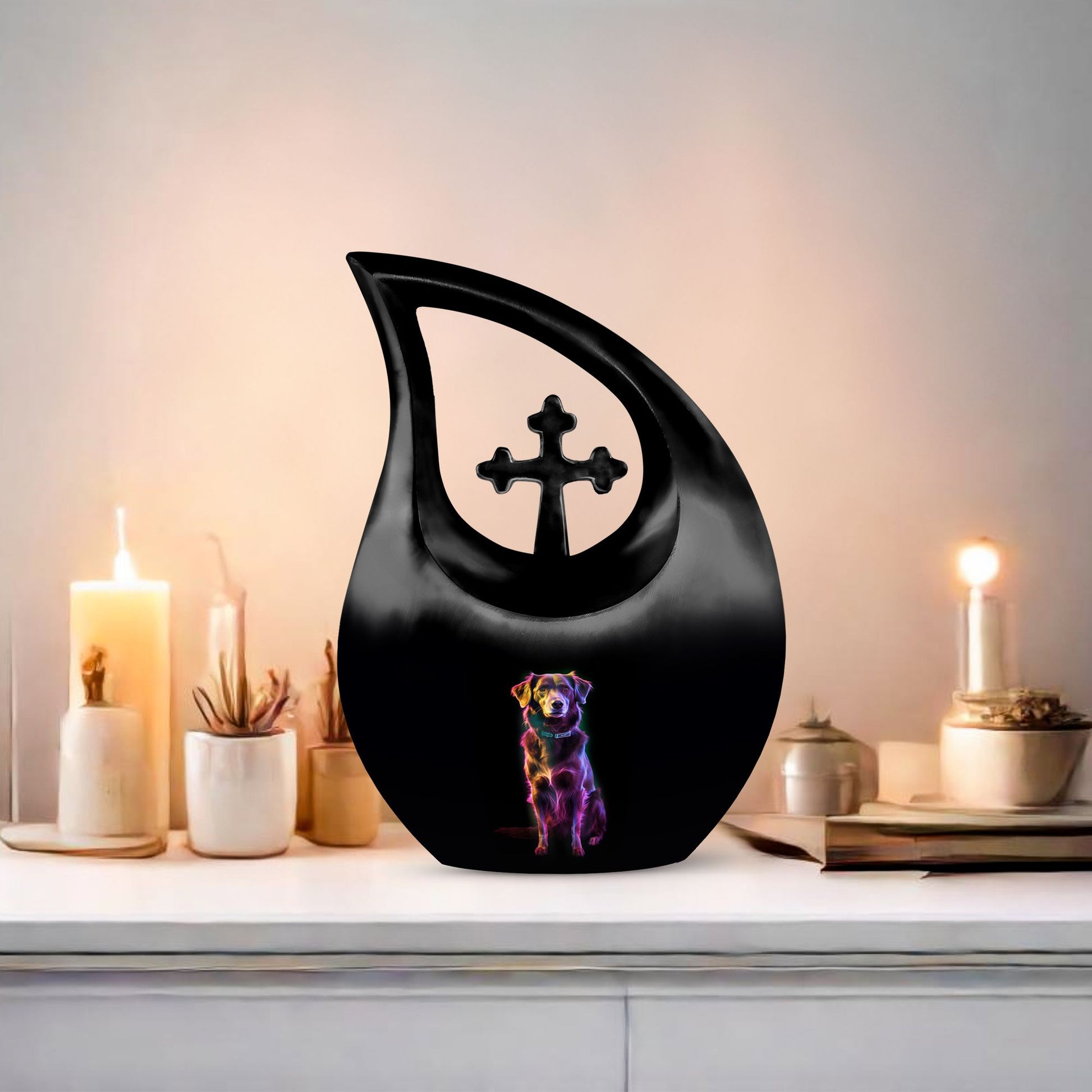 Cosmic Canine Glow Urn