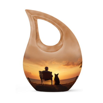 Personalized Pet Cremation Urn for Pet Ashes - 10-inch, 200 cu in - Yatskia
