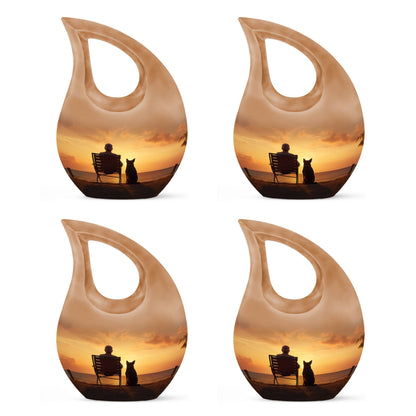 Personalized Pet Cremation Urn for Pet Ashes - 10-inch, 200 cu in - Yatskia