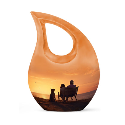 Personalized Pet Keepsake Urn for Pet Ashes - 10-inch, 200 cu in - Yatskia