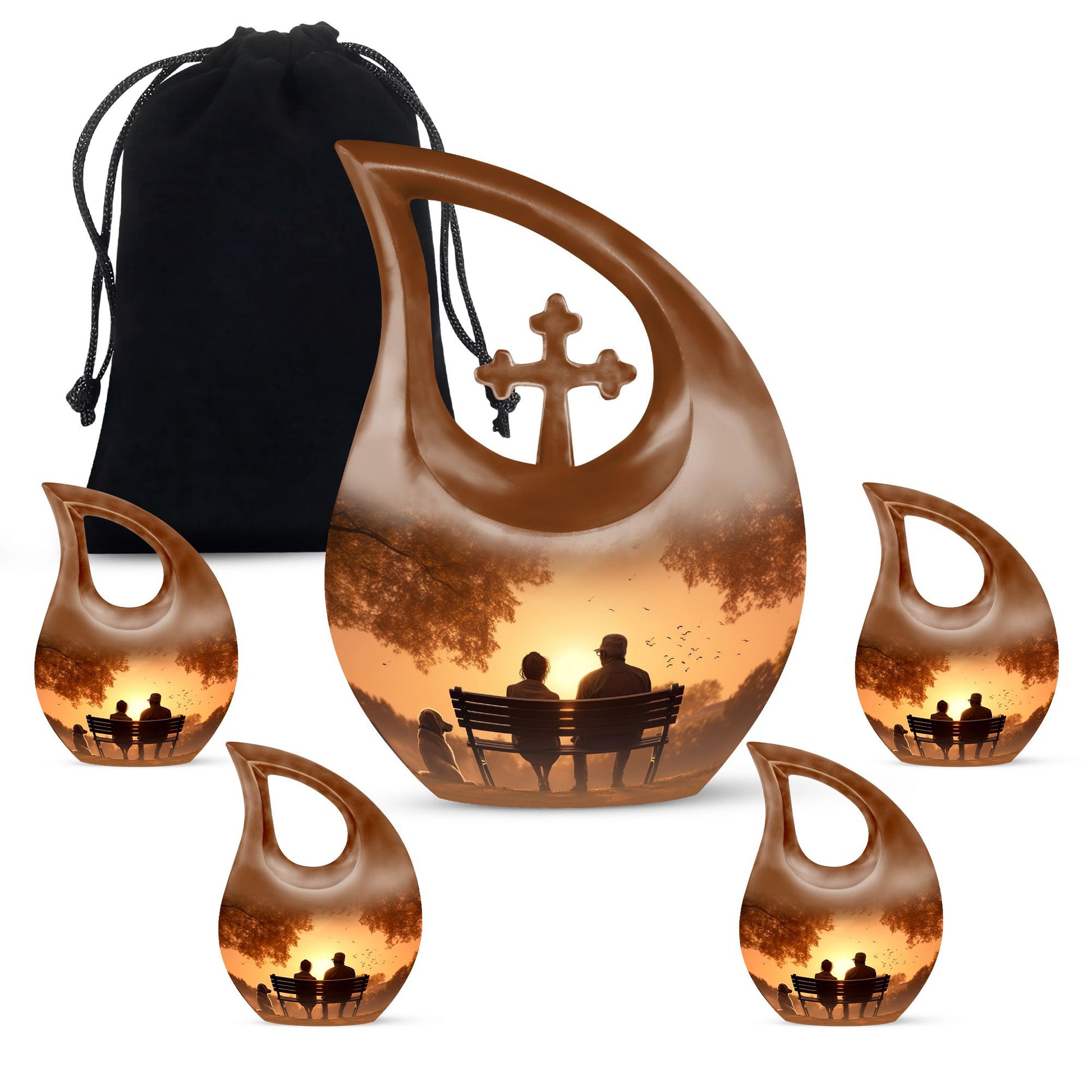 Couple Burial Urn - Funeral Cremation Urn For Loved Ones