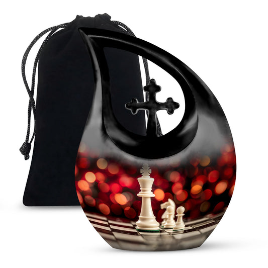 Chess themed Cremation Urn