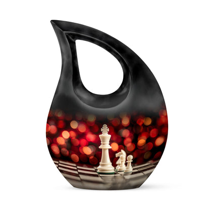 Chess themed Cremation Urn