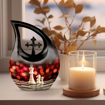 Chess themed Cremation Urn