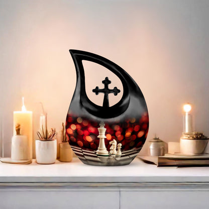 Chess themed Cremation Urn