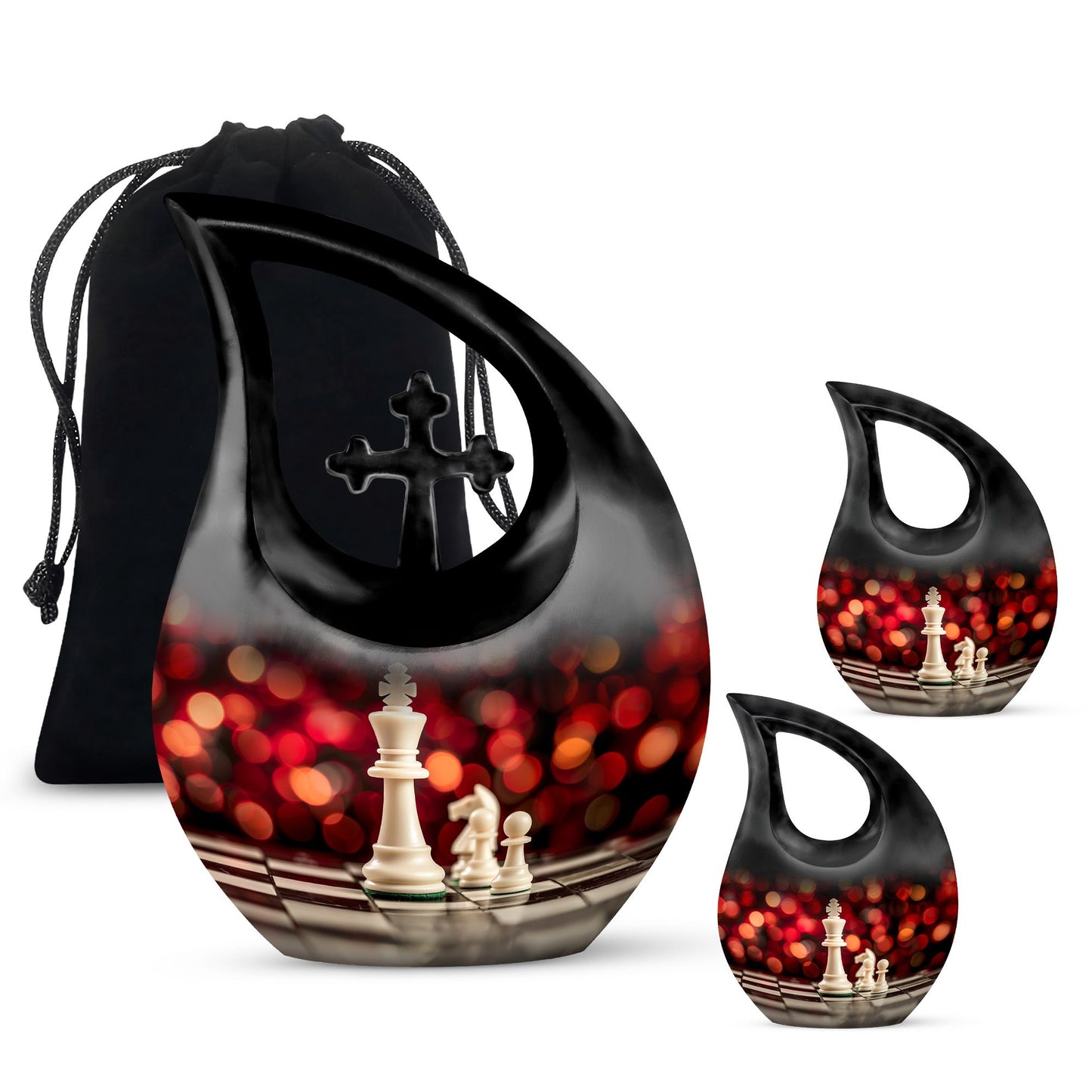 White Personalized Bird Cremation Urn for Human Ashes - 10-inch, 200 cu in - Yatskia