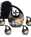 Chess themed Cross Drop Funeral Urn