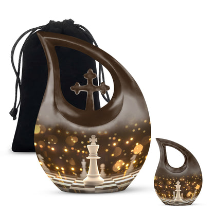 Cross Drop Chess Urn