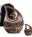 Chess themed Cross Drop design Urn