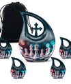Chess-themed Cross Drop Memorial Urn