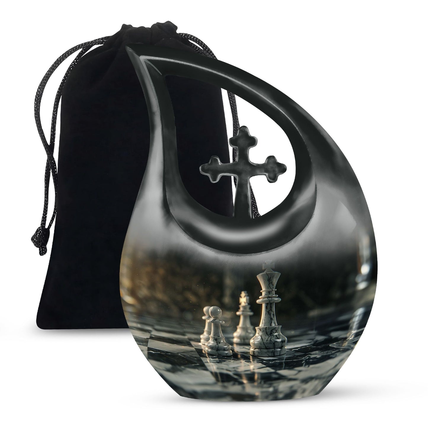 Purple Chess Urn