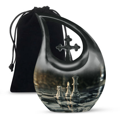 Purple Chess Urn