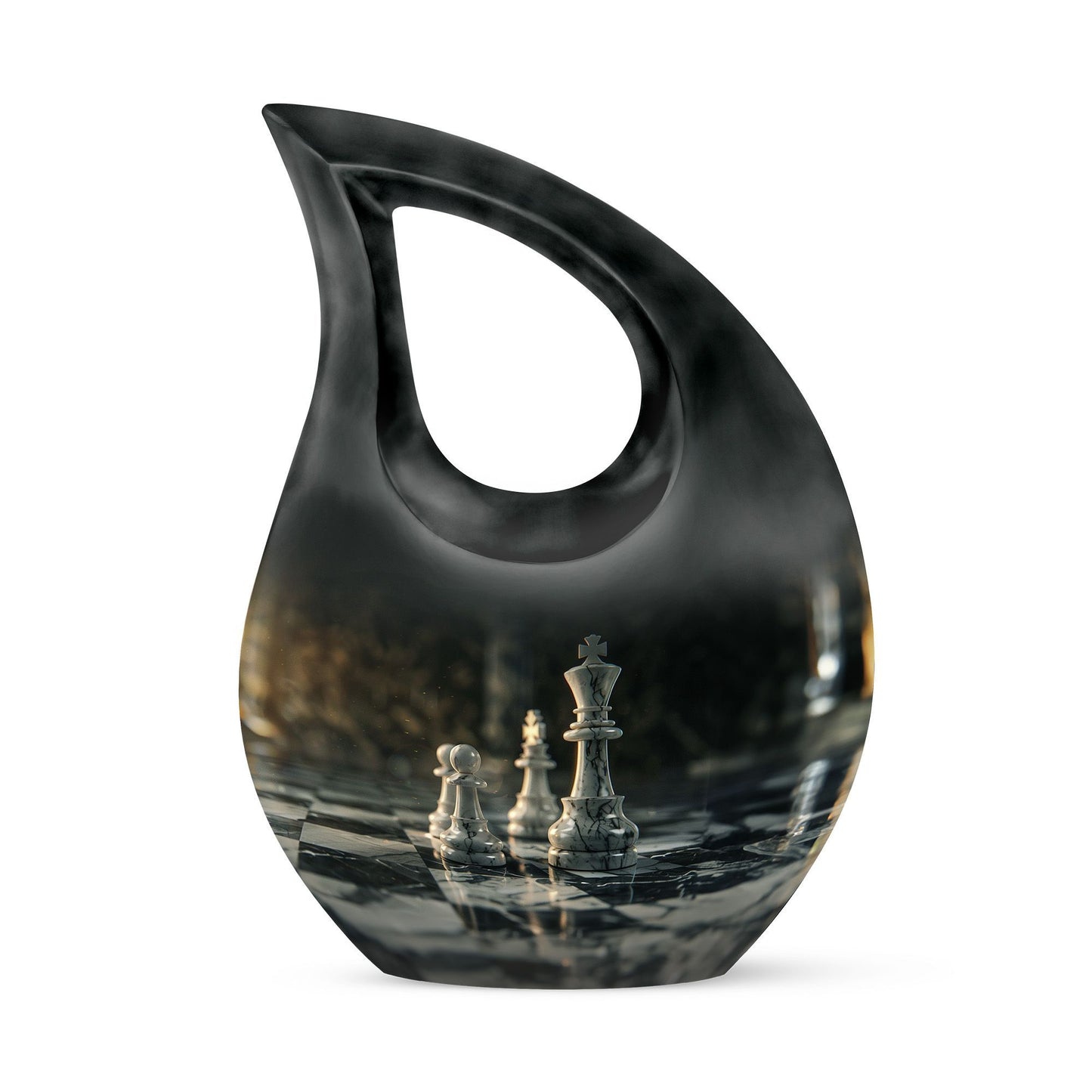 Purple Chess Urn