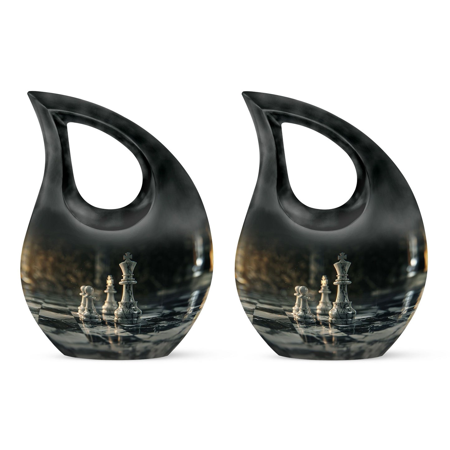 Purple Chess Urn