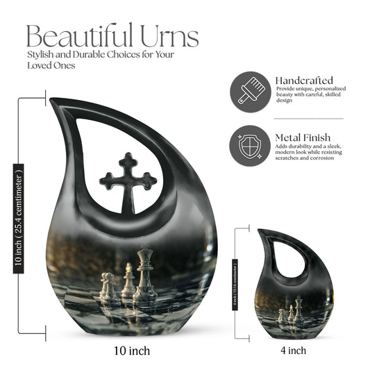 Purple Chess Urn
