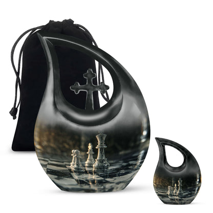 Purple Chess Urn