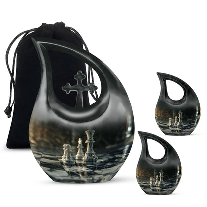 Purple Chess Urn