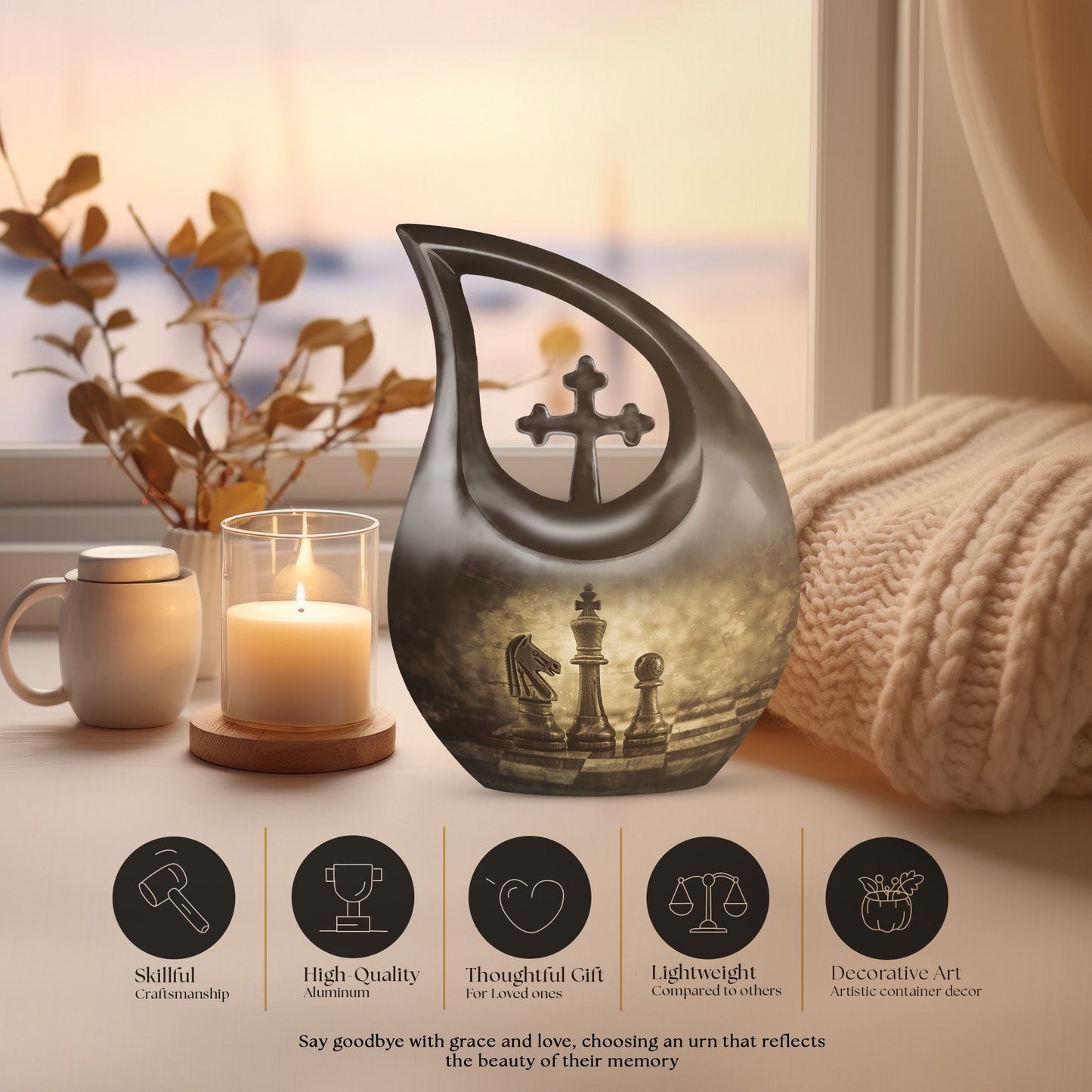 Chess Urn for Human Ashes