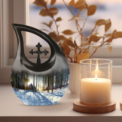 Snowflakes Urn