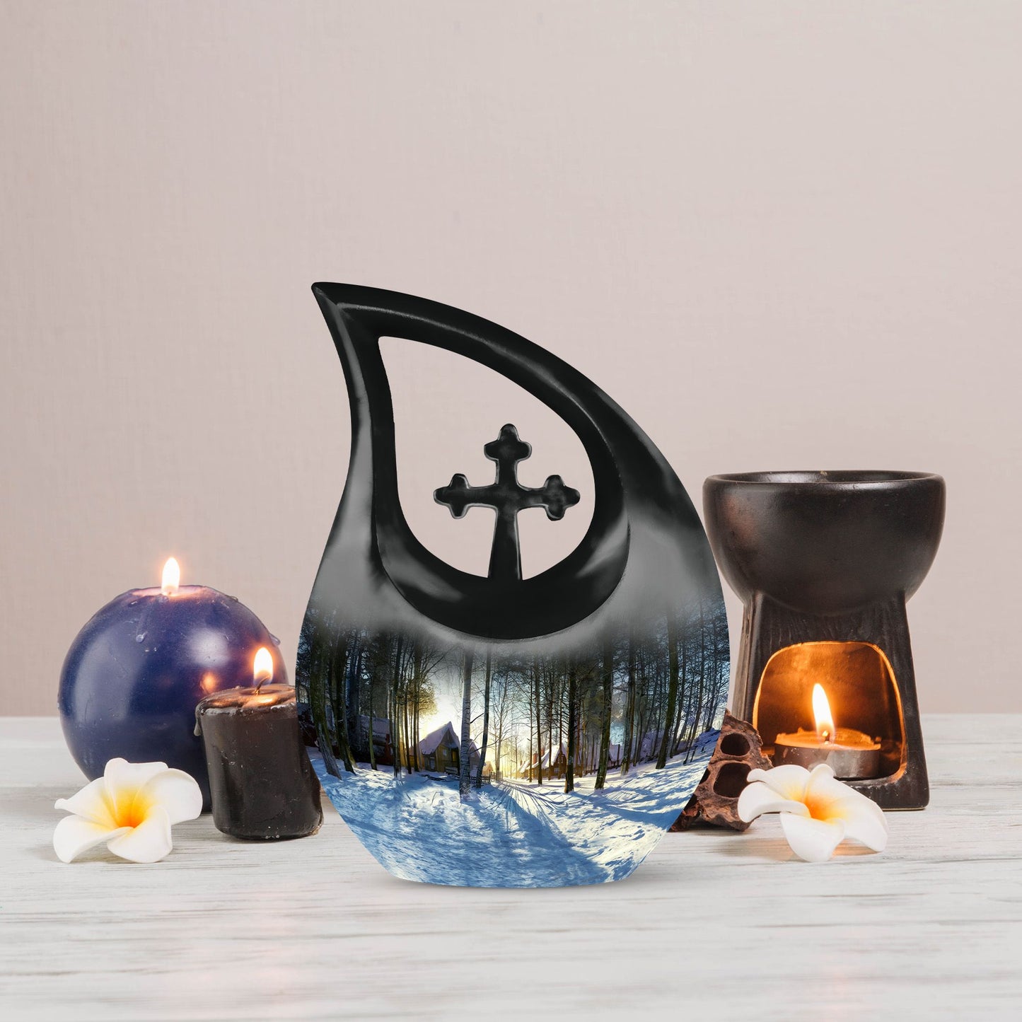 Snowflakes Urn