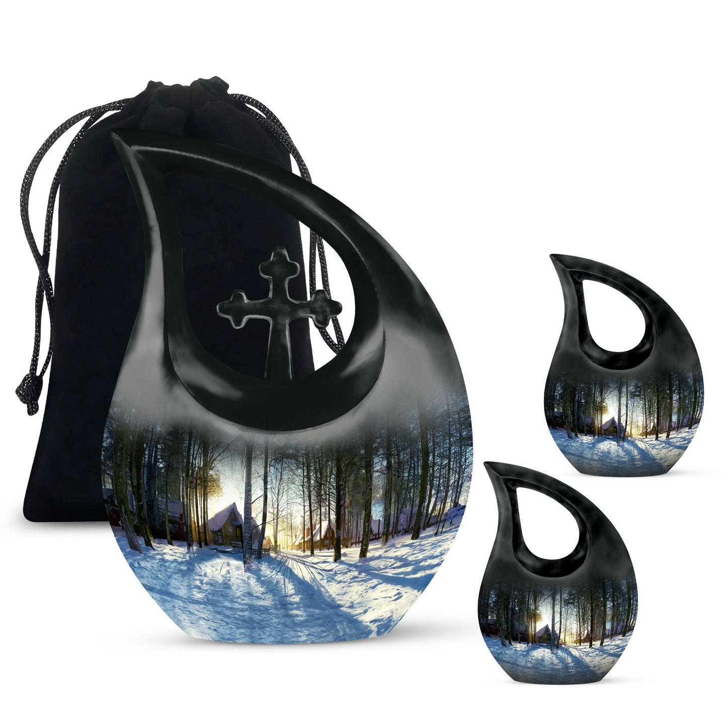 Snowflakes Urn