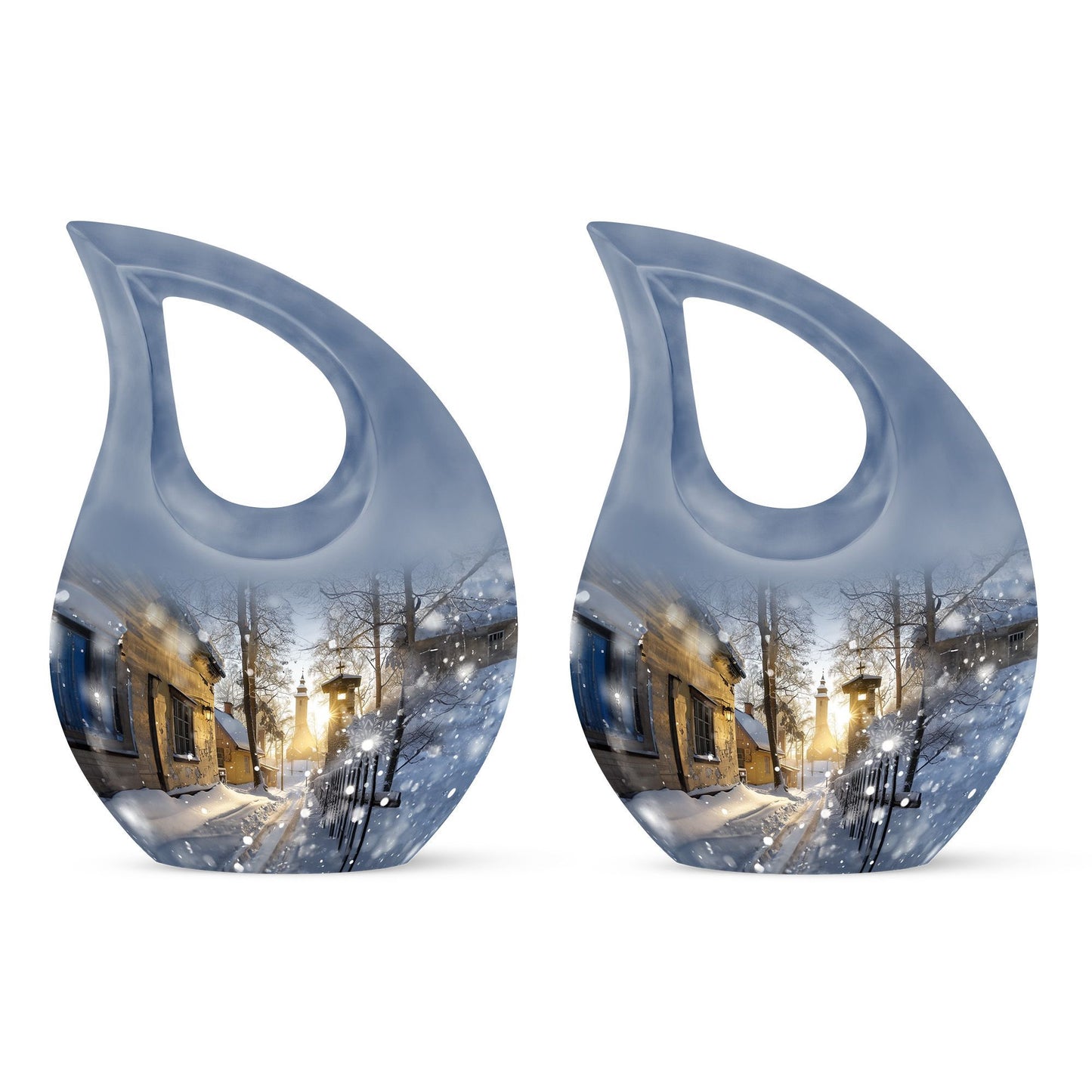 snowflakes urn