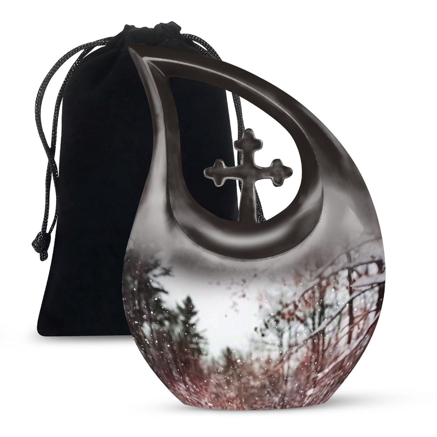 Snowflakes urn