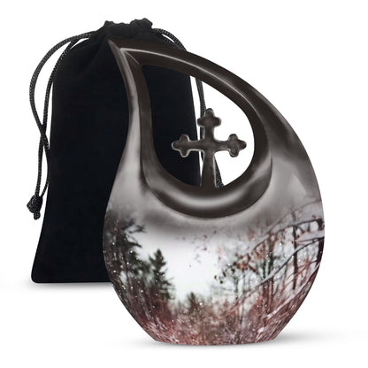 Snowflakes urn