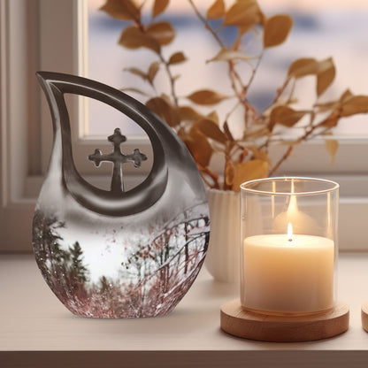 Snowflakes urn