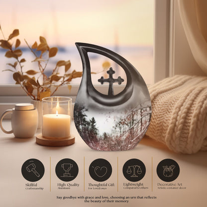 Snowflakes urn