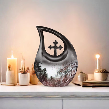 Snowflakes urn